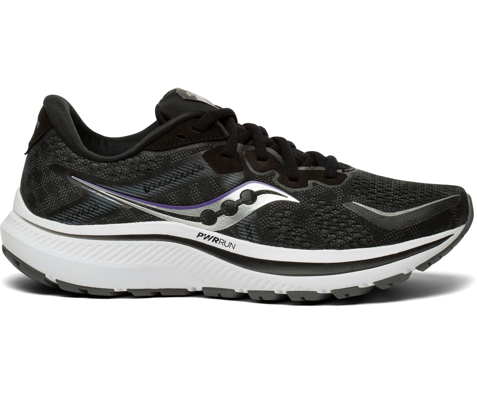 Saucony Omni 20 Wide Women\'s Running Shoes Black / White | Canada 185EBCX